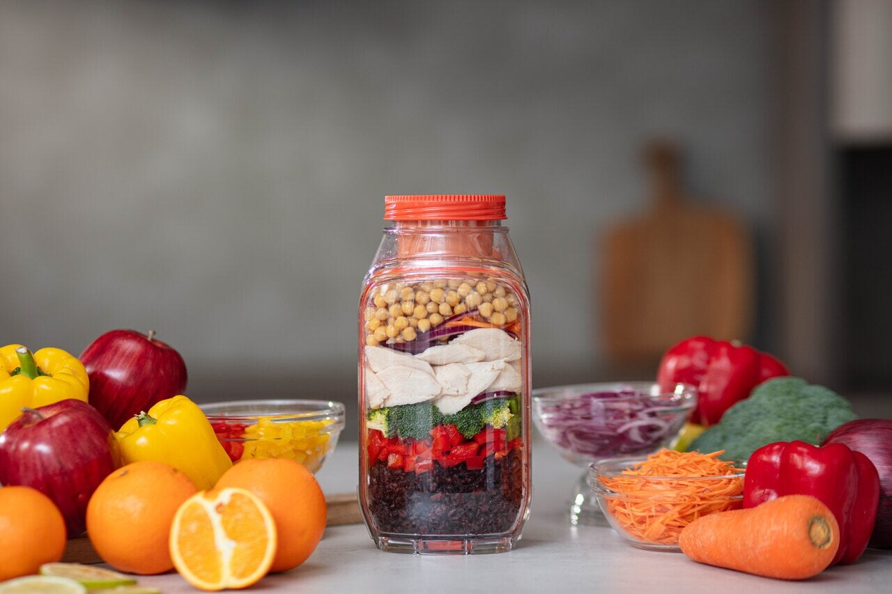 🥗Side-Opening Salad and Vegetable Storage Container