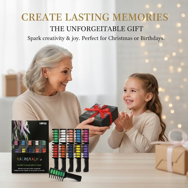 ๐จ Festive Fun Hair Chalk Combs