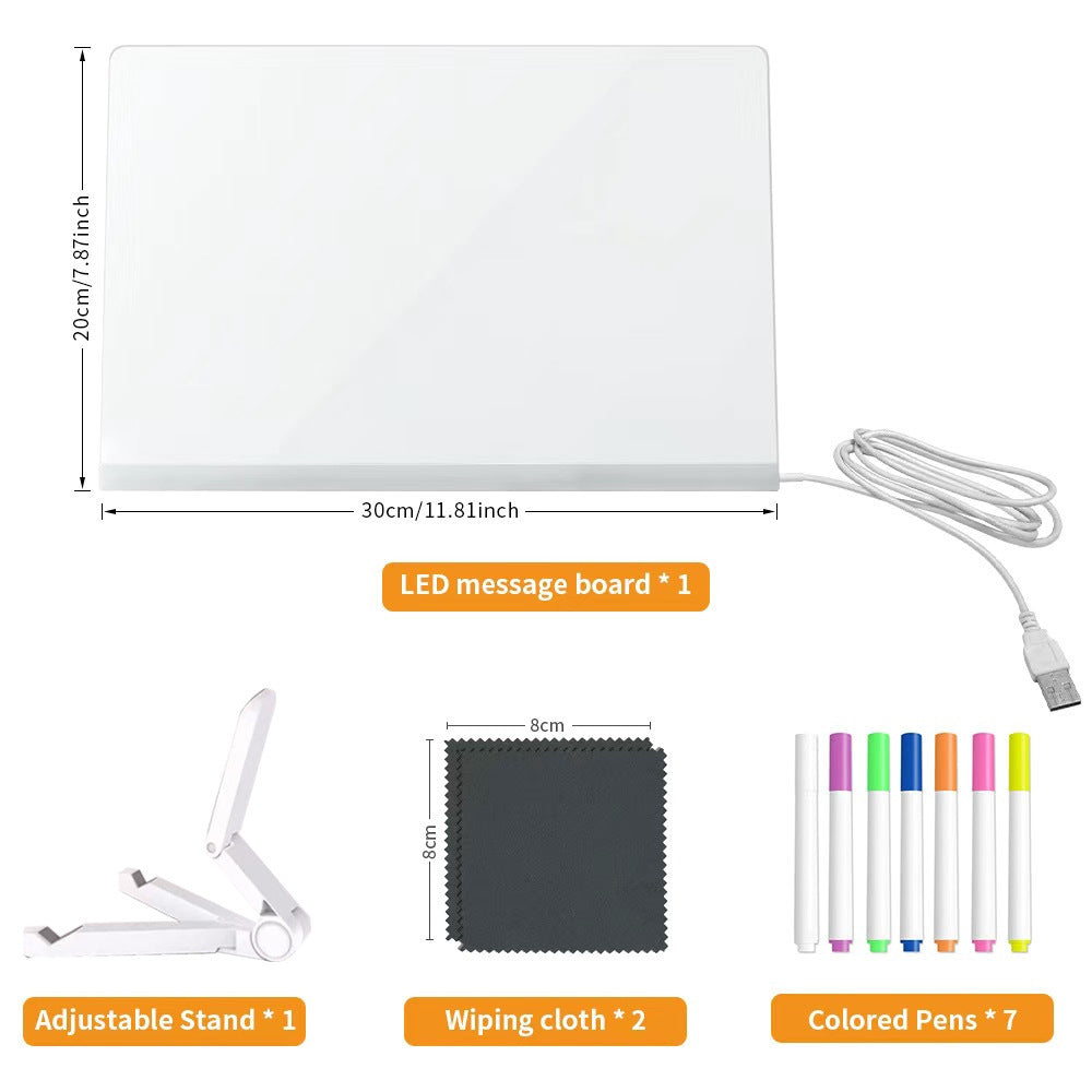 ⏰Limited Sale 50% OFF!!🎄50K+ SOLD! 🎁The perfect gift for them🎁LED Note Board with Colors🎨