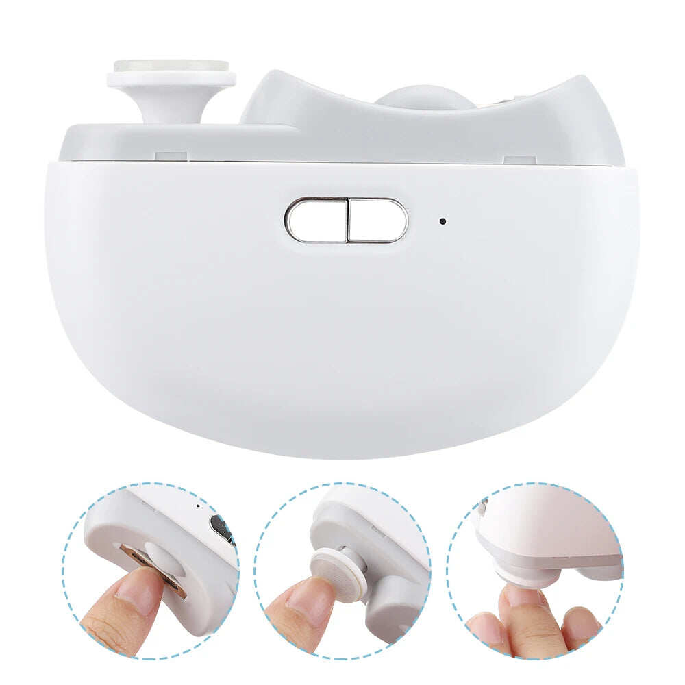 🎁 Perfect for All Ages 👵👶 3-in-1 Automatic Electric Nail Clipper with Polishing