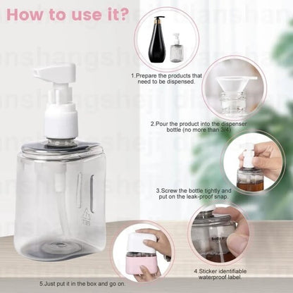 🎁 Mini Shampoo Dispenser Portable Travel Bottle Set