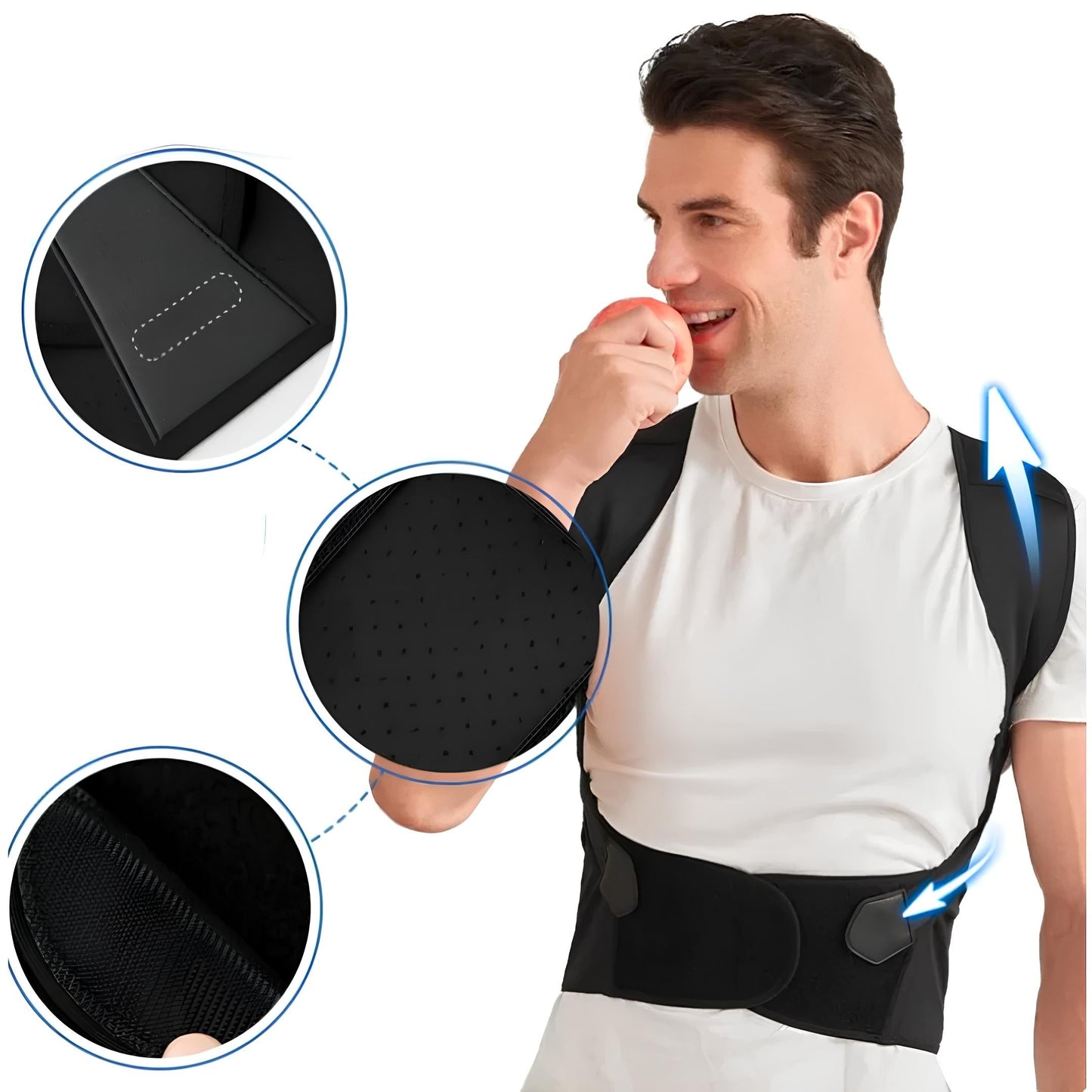 ⏰Limited Sale 50% OFF!!⏰Adjustable Back Posture Belt Office Home Gym Unisex