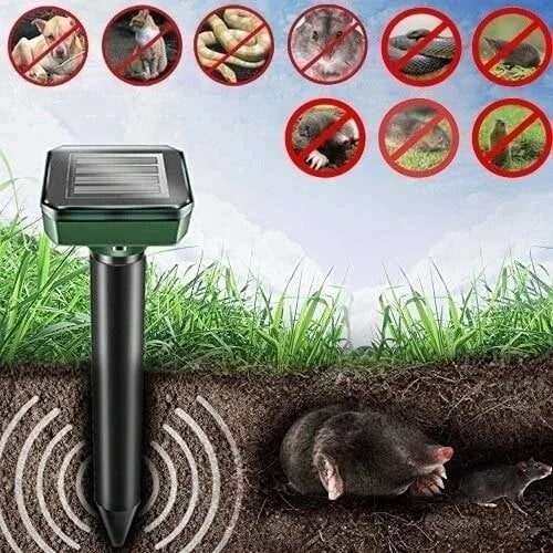 🔥Solar Powered Mole Repellent (Same for snakes/pests/rodents)