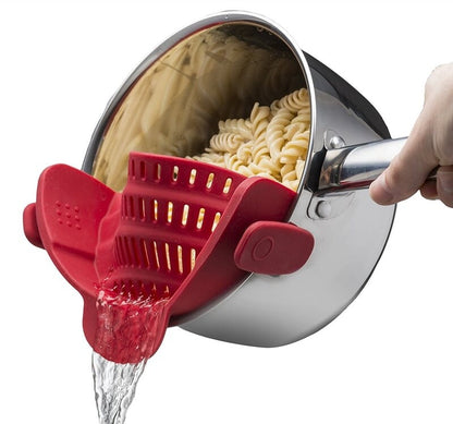 🏠 The Must-Have Kitchen Gadget🍝Silicone Pot Strainer