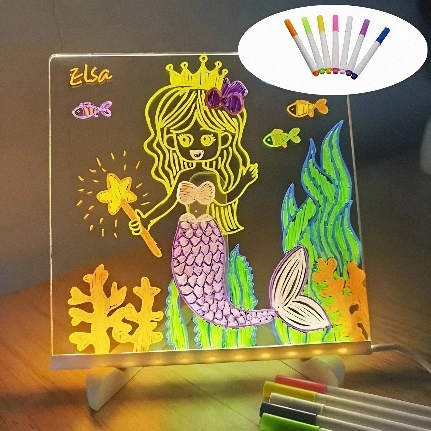 ⏰Limited Sale 50% OFF!!🎄50K+ SOLD! 🎁The perfect gift for them🎁LED Note Board with Colors🎨