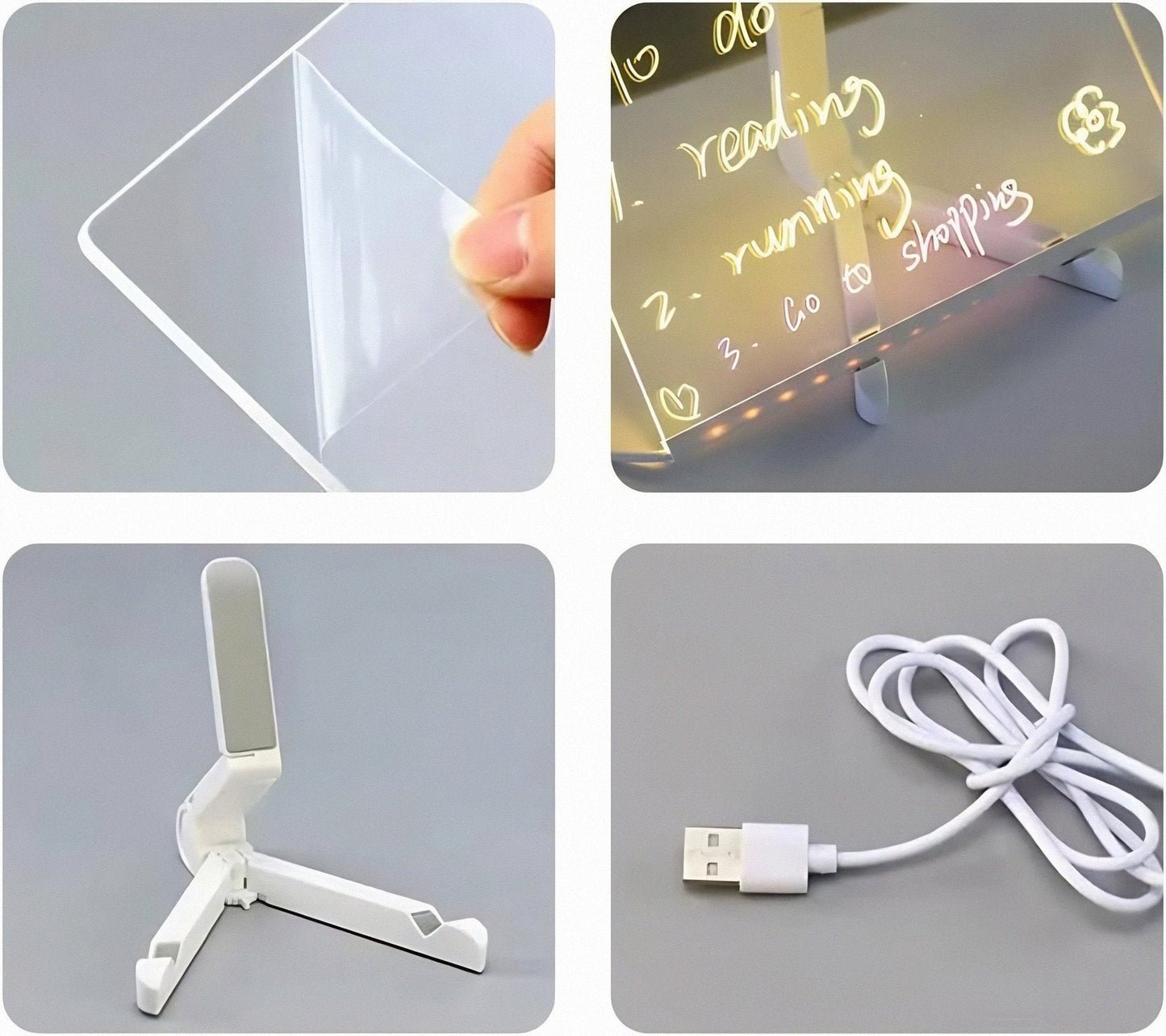 ⏰Limited Sale 50% OFF!!🎄50K+ SOLD! 🎁The perfect gift for them🎁LED Note Board with Colors🎨