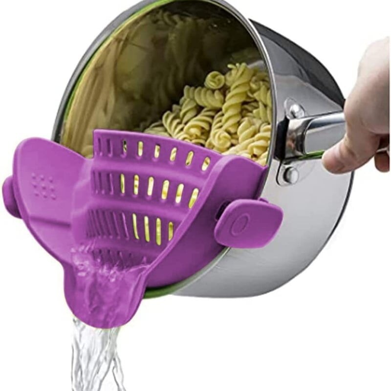 🏠 The Must-Have Kitchen Gadget🍝Silicone Pot Strainer