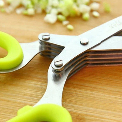 🔥5 Blade Kitchen Salad Scissors