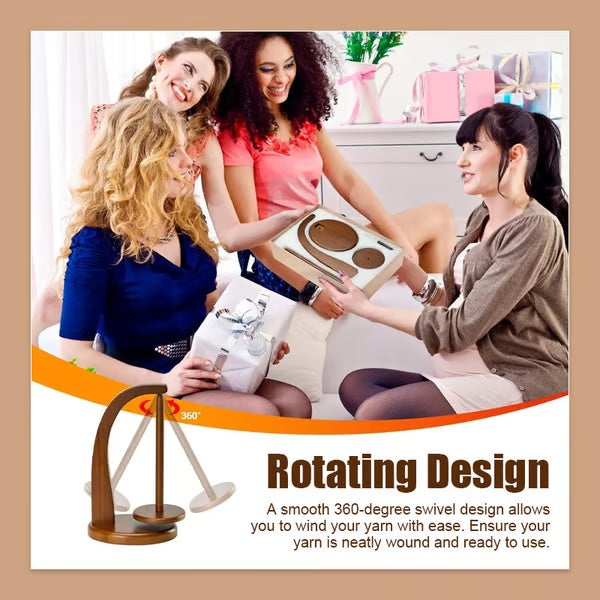 💥 Hot Sale 🌟 Wooden Yarn Spool Rack