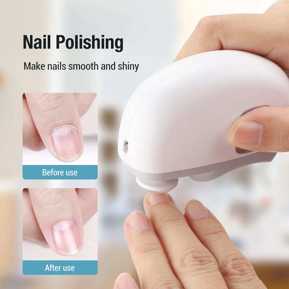 🎁 Perfect for All Ages 👵👶 3-in-1 Automatic Electric Nail Clipper with Polishing