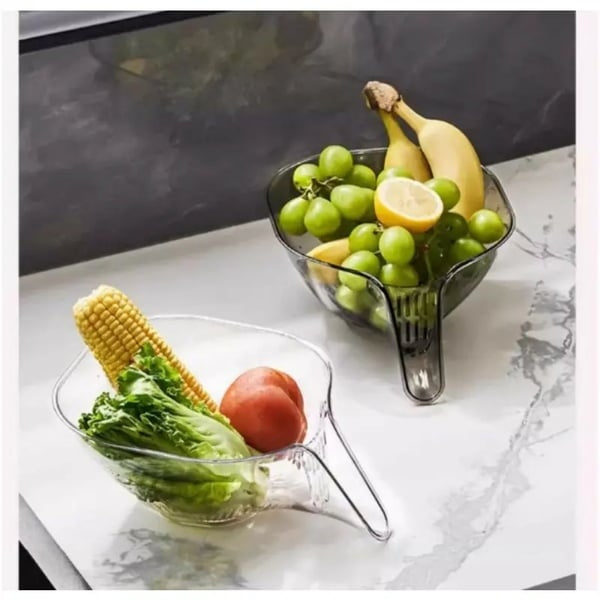 🚿Drain Basket with Jumpstart Sale Spout💧 Accessories Gadgets for Washing Vegetables & Fruits
