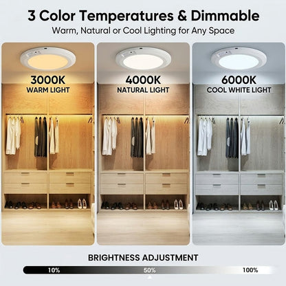 💡 Rechargeable Motion Sensor Ceiling Light with Remote