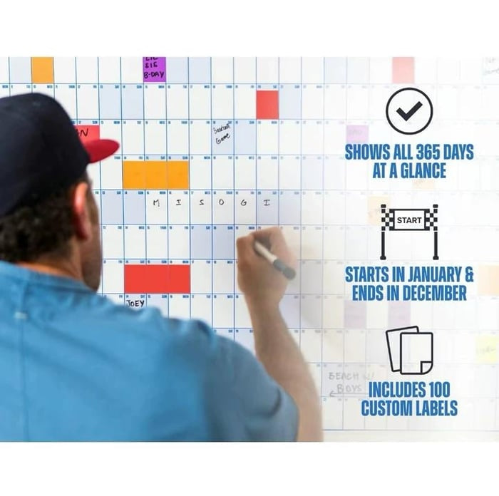 📅 Year-Round Wall Calendar – 2026 Dry Erase