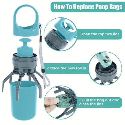 🐾Portable Poop Scooper with Bags