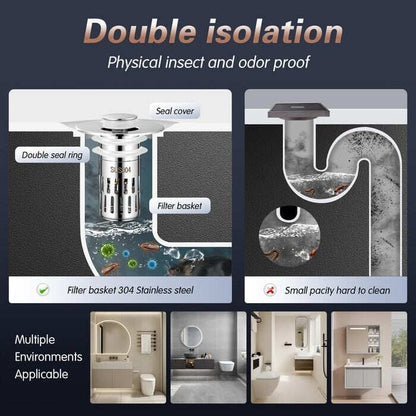 🎄Christmas Sales 48% OFF - Universal Stainless Steel Drain Strainer (BUY 2 GET 1 FREE)