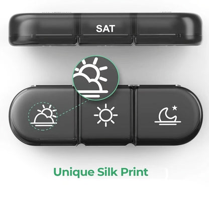 💊 Portable Travel Pill Organizer,7-Day Pill Box