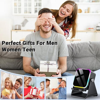 🎶📱 5-in-1 Wireless Induction Bluetooth Speaker with Adjustable Phone Stand