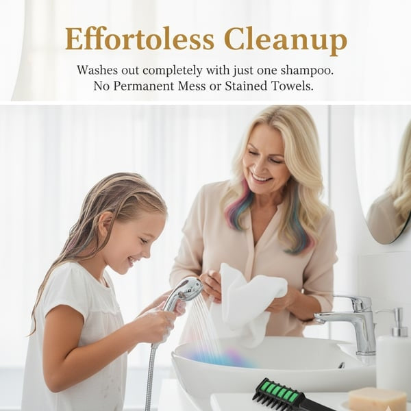 🎨 Festive Fun Hair Chalk Combs