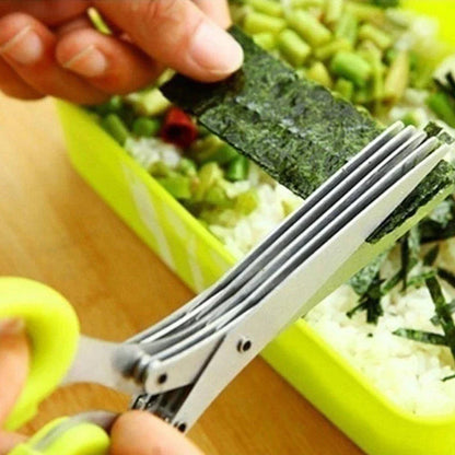 🔥5 Blade Kitchen Salad Scissors
