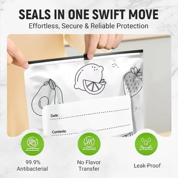 💫 65K+ SOLD! 🛍️ Reusable Aluminum Foil Storage Bags – Durable, Leakproof & Reusable for Everyday Use 🌿