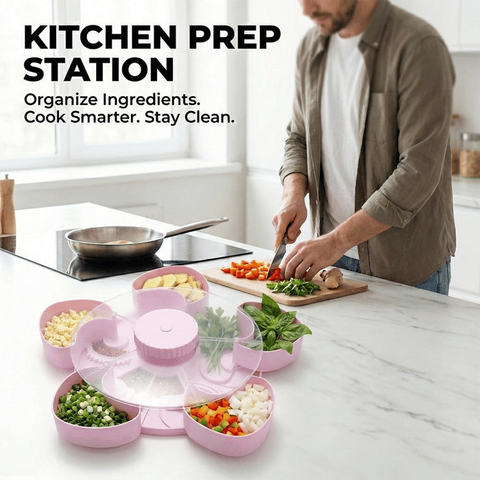 🍪Divided Spin and Snack Serving Tray