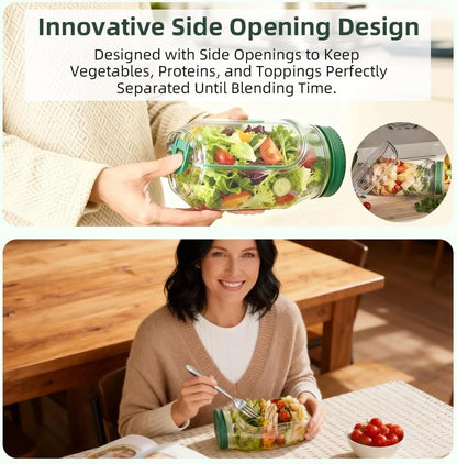 🥗Side-Opening Salad and Vegetable Storage Container
