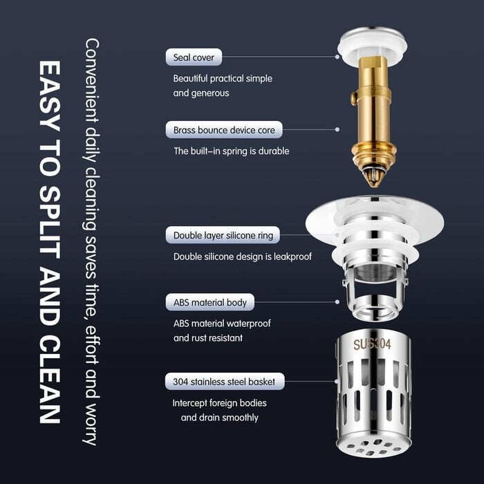 🎄Christmas Sales 48% OFF - Universal Stainless Steel Drain Strainer (BUY 2 GET 1 FREE)