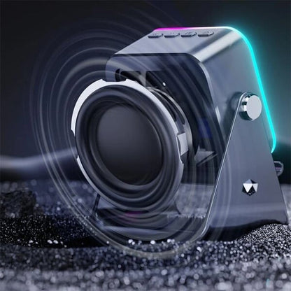 🎶📱 5-in-1 Wireless Induction Bluetooth Speaker with Adjustable Phone Stand