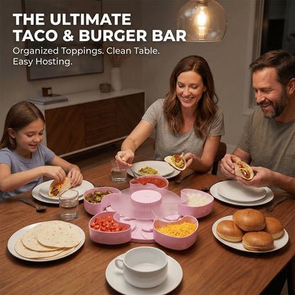 🍪Divided Spin and Snack Serving Tray