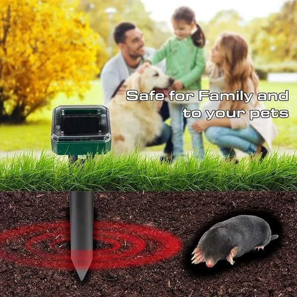 🔥Solar Powered Mole Repellent (Same for snakes/pests/rodents)