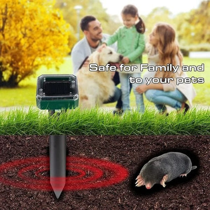 🔥Solar Powered Mole Repellent (Same for snakes/pests/rodents)