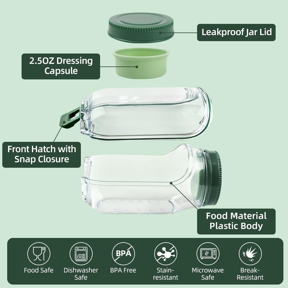 🥗Side-Opening Salad and Vegetable Storage Container