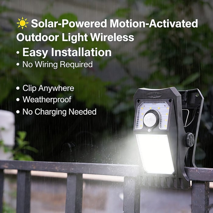 🌟Outdoor solar garden lights and motion-activated lights