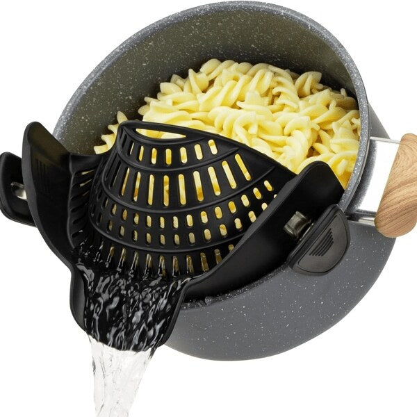 🏠 The Must-Have Kitchen Gadget🍝Silicone Pot Strainer