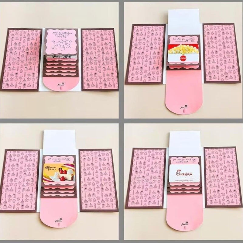 🎅✨Handmade Waterfall Christmas Gift Card Booklet