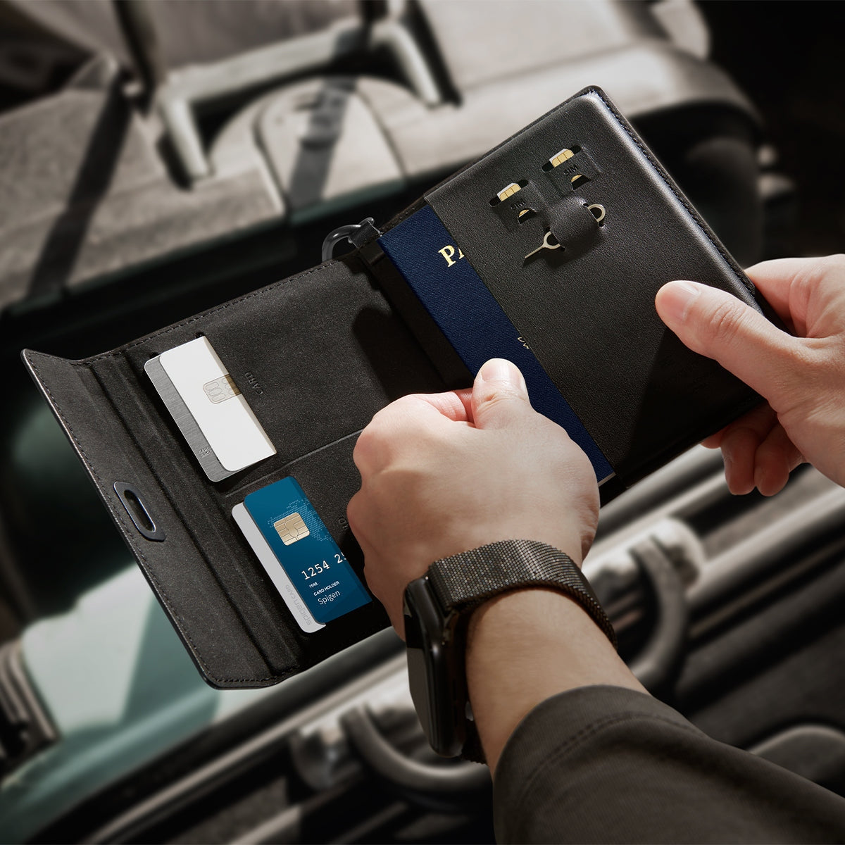 RFID Travel Wallet - Passport Holder & Travel Organizer