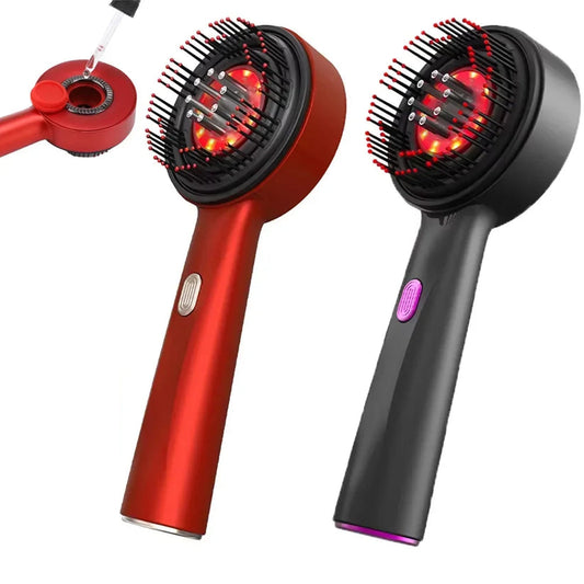 Electric Massage Comb, 2-In-1 USB Rechargeable Portable Essence Oil Applicator Comb