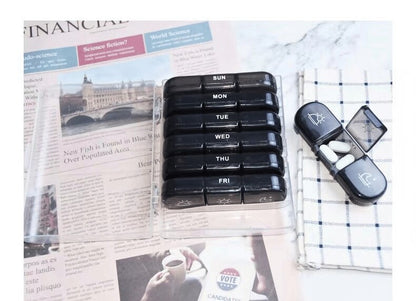 💊 Portable Travel Pill Organizer,7-Day Pill Box