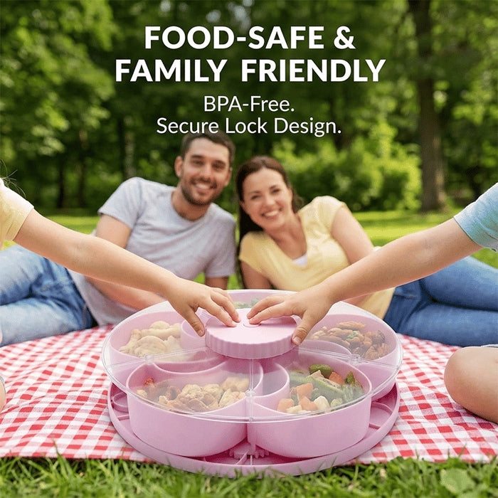 🍪Divided Spin and Snack Serving Tray