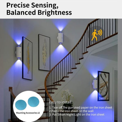 🔥Hot Sale - Rechargeable Smart LED Motion Sensor Ambient Light