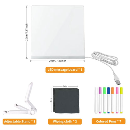 ⏰Limited Sale 50% OFF!!🎄50K+ SOLD! 🎁The perfect gift for them🎁LED Note Board with Colors🎨