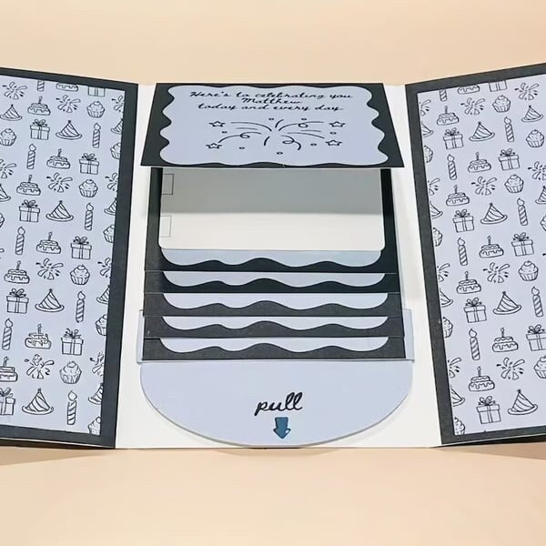 🎅✨Handmade Waterfall Christmas Gift Card Booklet