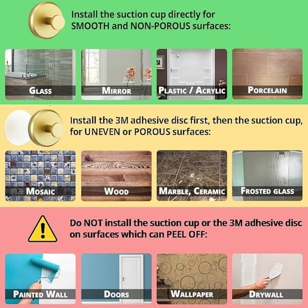 🎄 Wreath Suction Cup Hooks