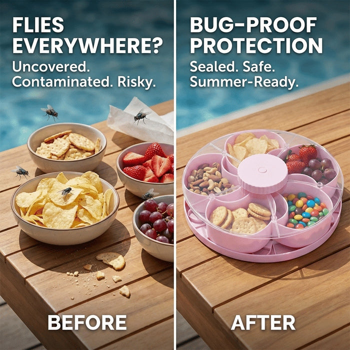 🍪Divided Spin and Snack Serving Tray