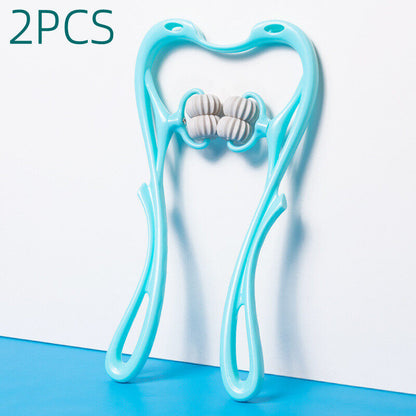 🥰Multifunctional Manual Six-wheel Neck Massager Massage Relieve Roller Massage Tool