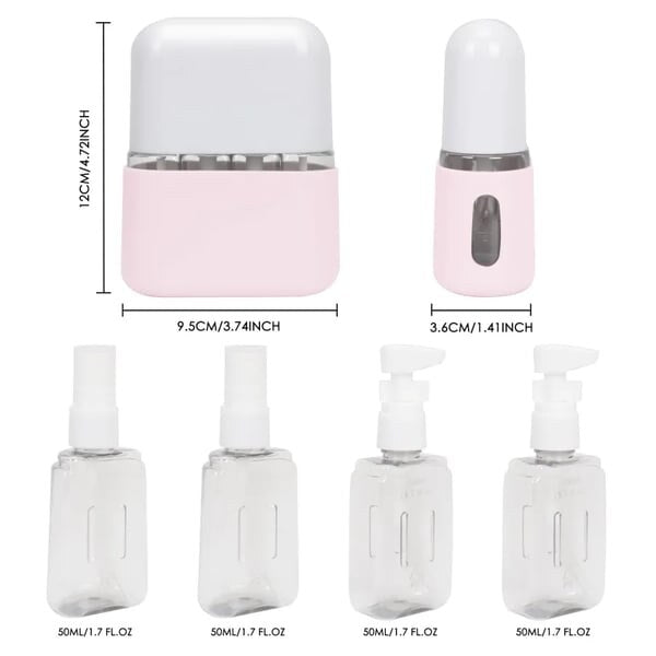 🎁 Mini Shampoo Dispenser Portable Travel Bottle Set