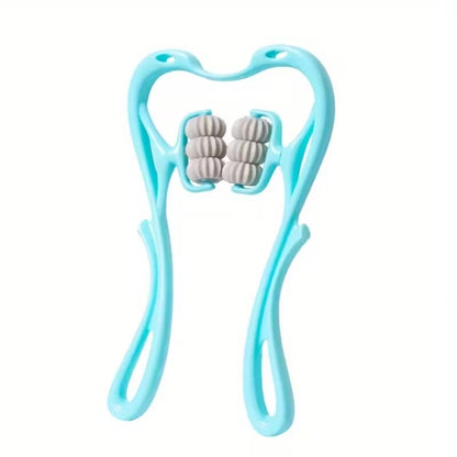🥰Multifunctional Manual Six-wheel Neck Massager Massage Relieve Roller Massage Tool