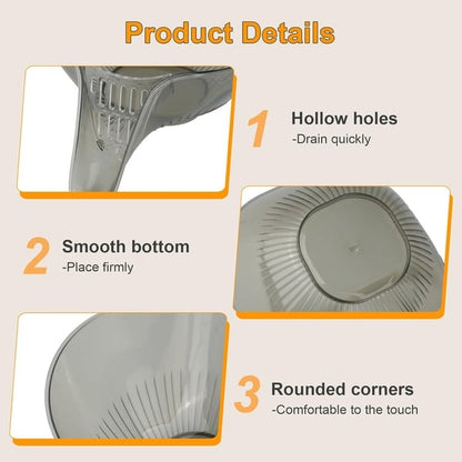 🚿Drain Basket with Jumpstart Sale Spout💧 Accessories Gadgets for Washing Vegetables & Fruits