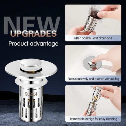🎄Christmas Sales 48% OFF - Universal Stainless Steel Drain Strainer (BUY 2 GET 1 FREE)