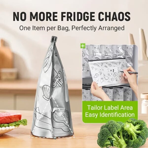 💫 65K+ SOLD! 🛍️ Reusable Aluminum Foil Storage Bags – Durable, Leakproof & Reusable for Everyday Use 🌿